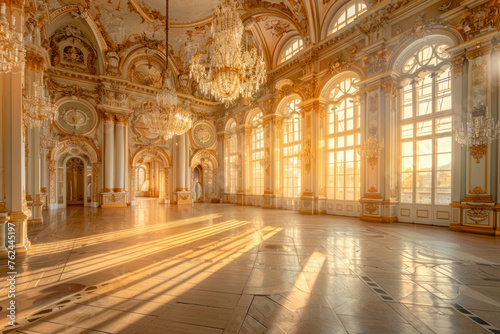 The Ballroom rococo royal National Palace.