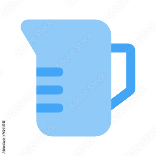 measuring cup flat icon
