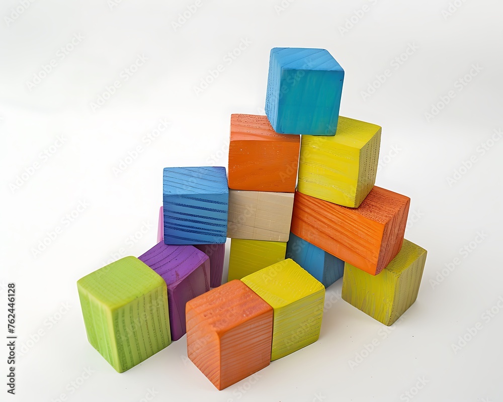 Naklejka premium wooden blocks