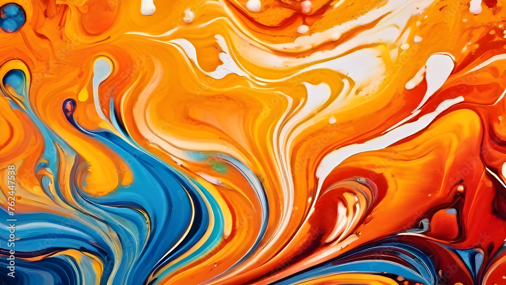 Abstract marbling oil acrylic paint background Abstract marbling oil acrylic paint background
