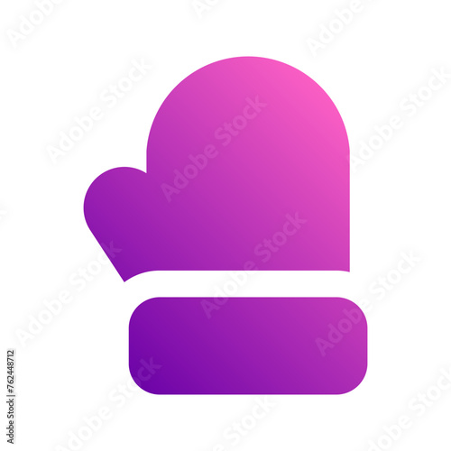 Oven glove gradient icon