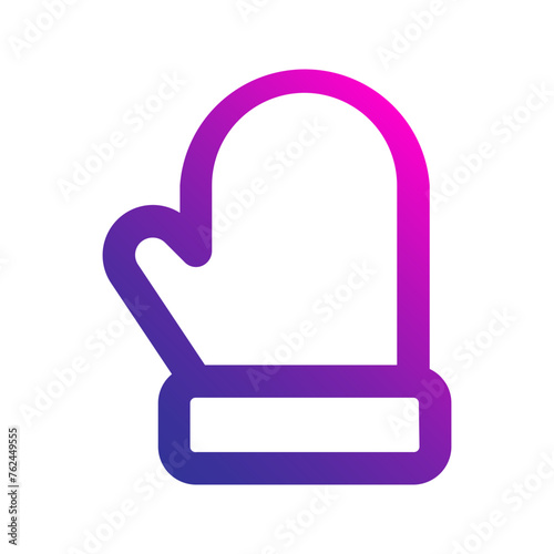 Oven glove gradient icon