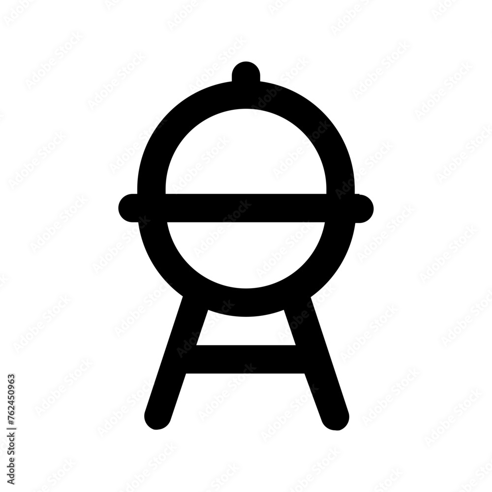 barbecue line icon