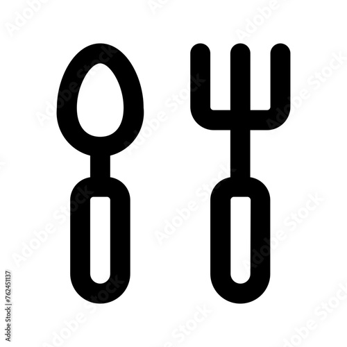 cutlery line icon