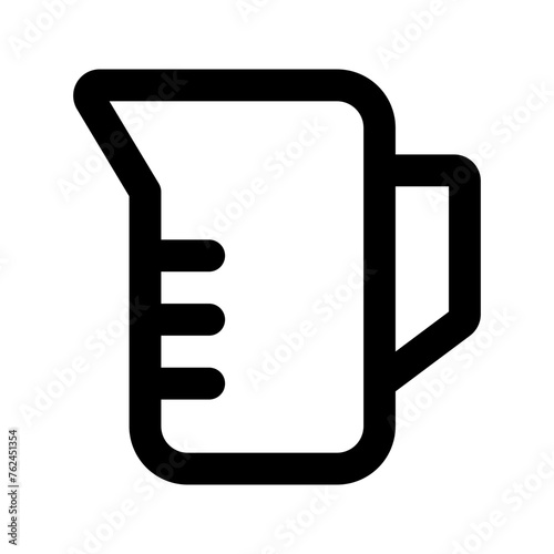 measuring cup line icon