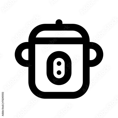 rice cooker line icon