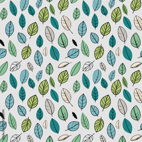 Seamless leaf pattern design