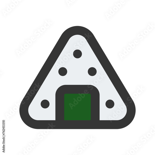onigiri line color icon