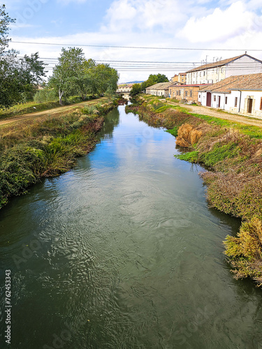 Docks of the Canal de Castilla in Alar del Rey, Palencia province