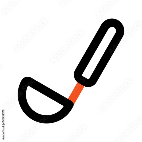 ladle outline color icon