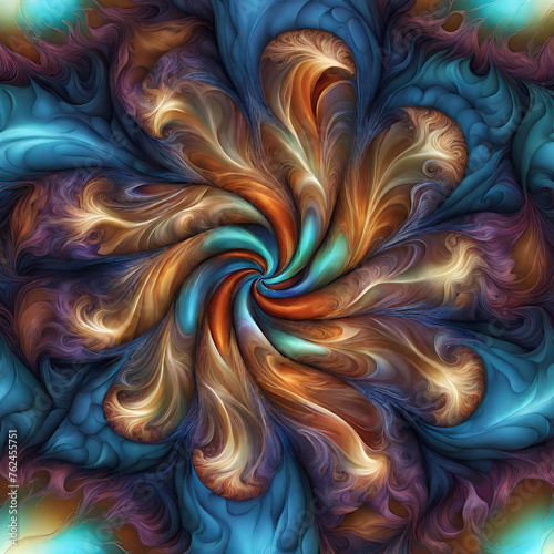 Abstract bright spiral background with swirls