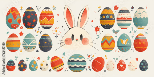 easter eggs background
