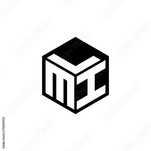 MIL letter logo design with white background in illustrator, cube logo, vector logo, modern alphabet font overlap style. calligraphy designs for logo, Poster, Invitation, etc. © Mamunur