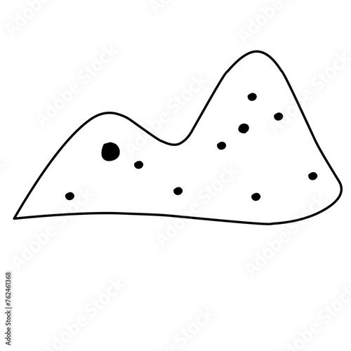 sand pile line icon