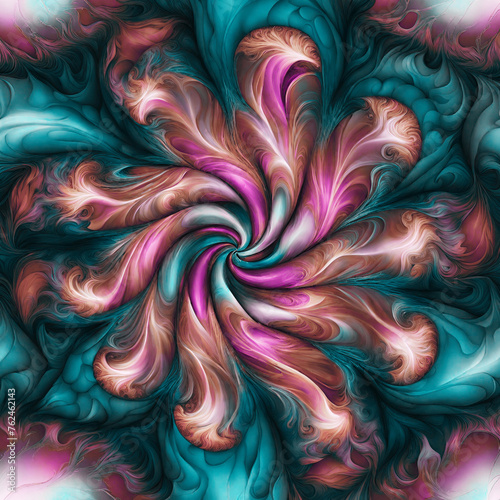 Abstract bright spiral background with swirls