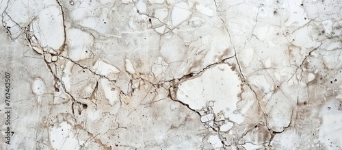A detailed shot capturing the intricate pattern of a white marble texture with natural brown spots resembling a unique art piece inspired by nature
