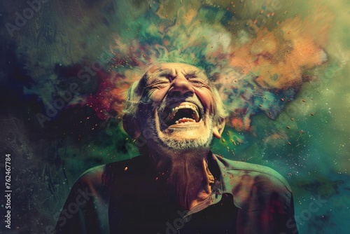 elderly man laughs while he is demonstrating his skills © AAA