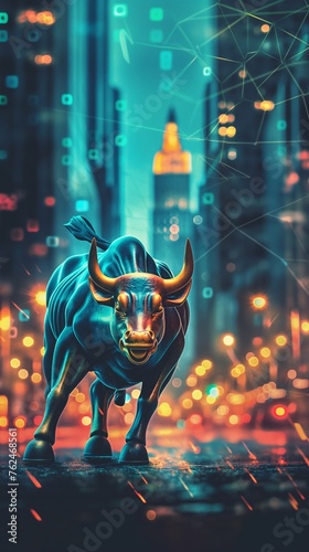 Stocks Market And Bull Run © PhornpimonNutiprapun