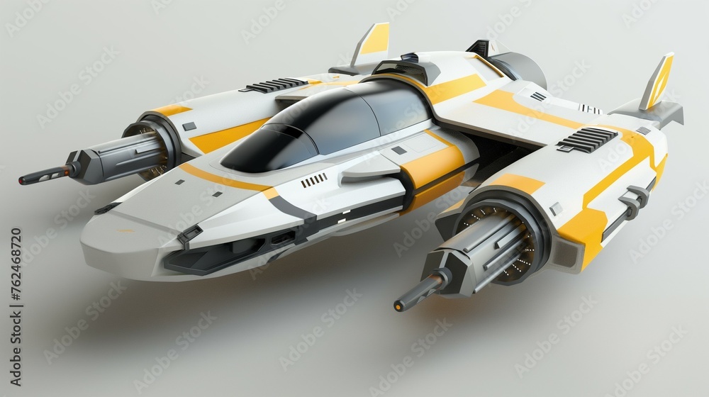 A Modern And Sleek Spaceship. A Modern And Sleek Spaceship.
