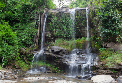 Mae Sa Pok Waterfall. Amazing waterfall in Chiang Mai province. Nature of North Thailand. photo