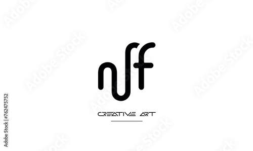 FM, MF, F, M abstract letters logo monogram