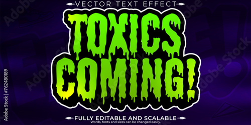 Editable text effect, editable emote icon and trendy customizable font style