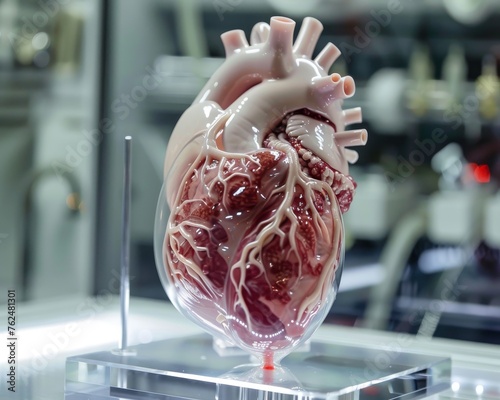3D printed organs using patient-specific cells, revolutionizing transplant medicine and reducing wait times for recipients photo