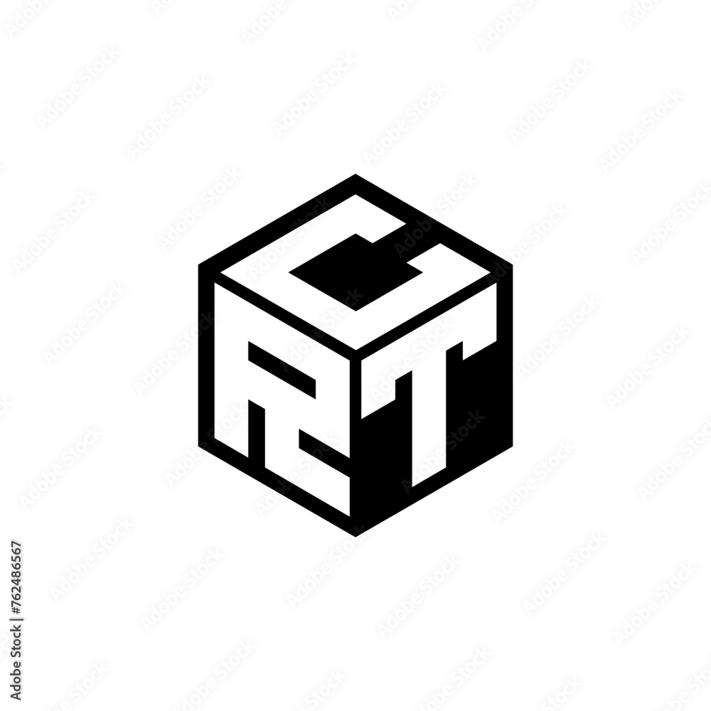 RTC letter logo design in illustration. Vector logo, calligraphy designs for logo, Poster, Invitation, etc.