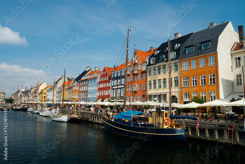 Copenhagen, Denmark - 20 June 2023: View of Nyhavn. © Elena Noeva