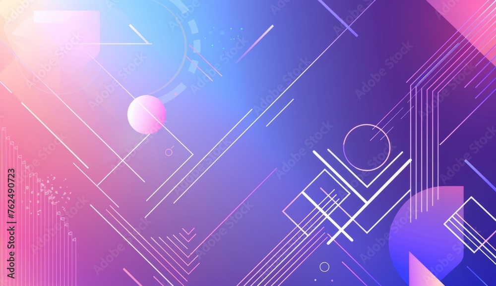 A modern gradient background with geometric shapes It's perfect for digital marketing or social media post designs Generative AI A modern gradient background with geometric shapes It's perfect for digital marketing or social media post designs Generative AI