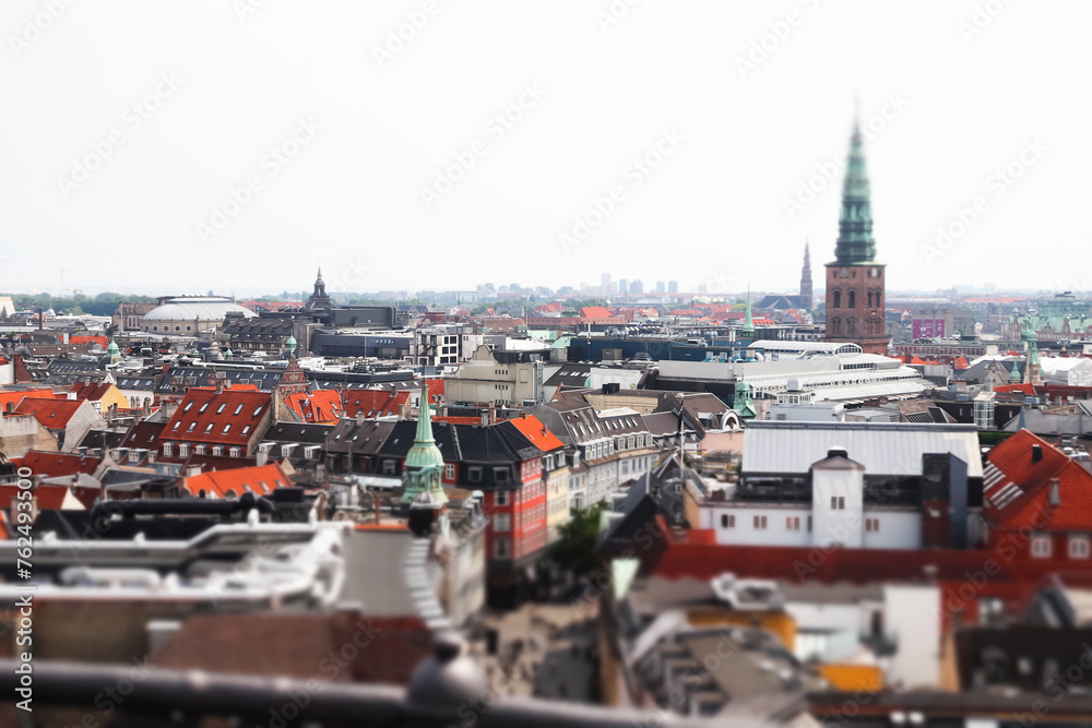 Fototapeta premium Top view of Copenhagen, Denmark