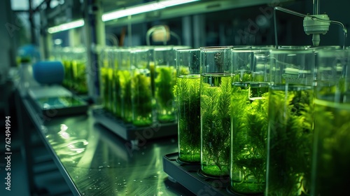 Bioplastic production from algae in a laboratory