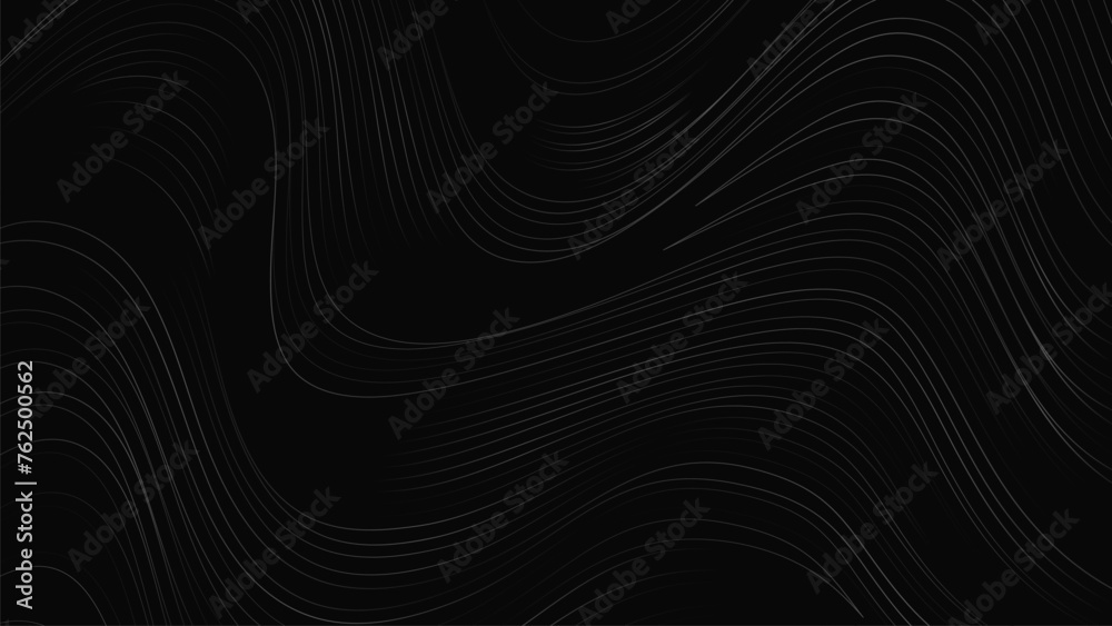 Black background, Abstract lines wave design. Vector illustration Black background, Abstract lines wave design. Vector illustration