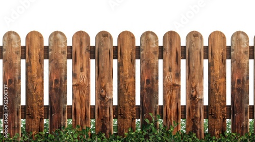 wooden garden fence on white or transparent background in high resolution and high quality concept fence, wall, palisade
