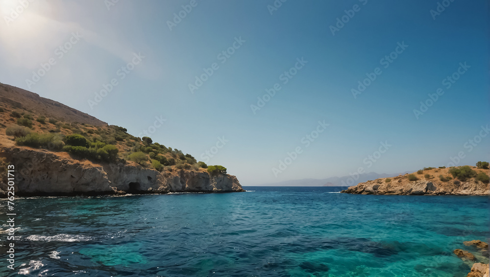 Beautiful sea, Crete island holiday