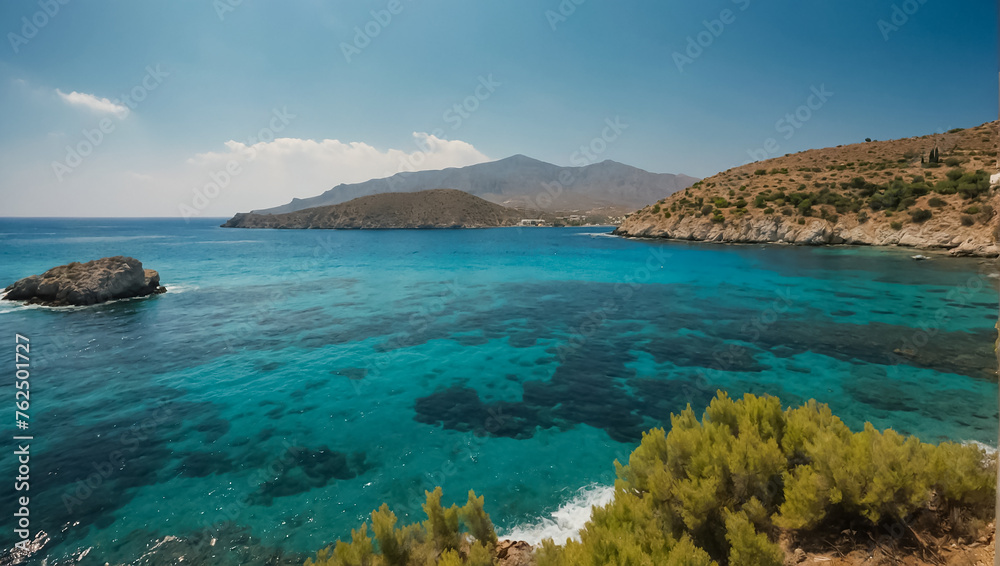 Beautiful sea, Crete island seascape