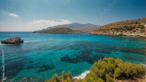 Beautiful sea, Crete island seascape