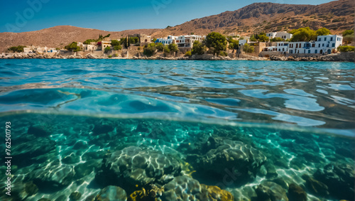 Beautiful sea, Crete island destination