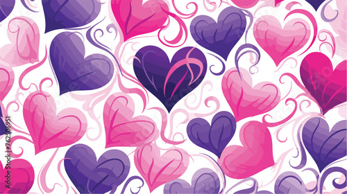 Dangerous hearts. Seamless pattern. Creative Valentine