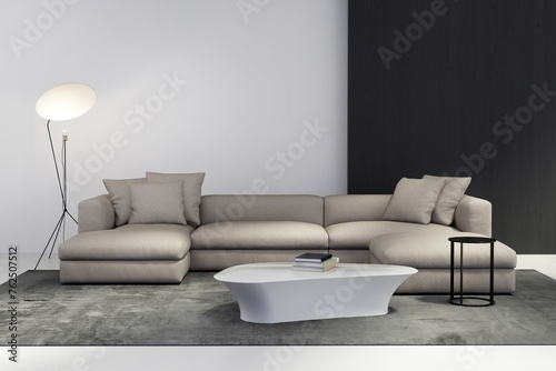 living interior with sofa, interior design, sofa room, Sophisticated Comfort, Luxurious Sofas Amid Unique Interior and Wall Artistry