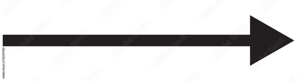 Long arrow vector icon. Black horizontal double arrow. Vector icon. Long arrow vector icon. Black horizontal double arrow. Vector icon.