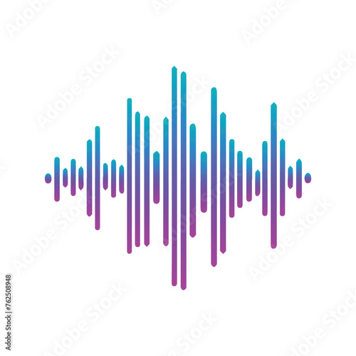 gradient sound wave icon © Riki
