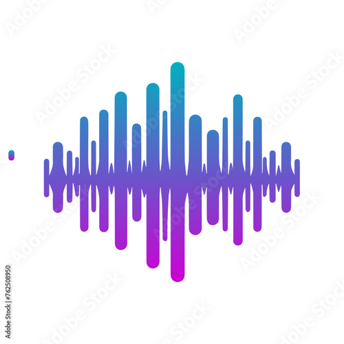 gradient sound wave icon
