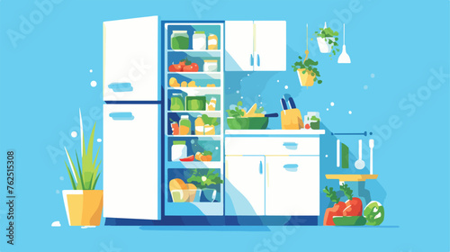 Fridge icon for your project flat vector