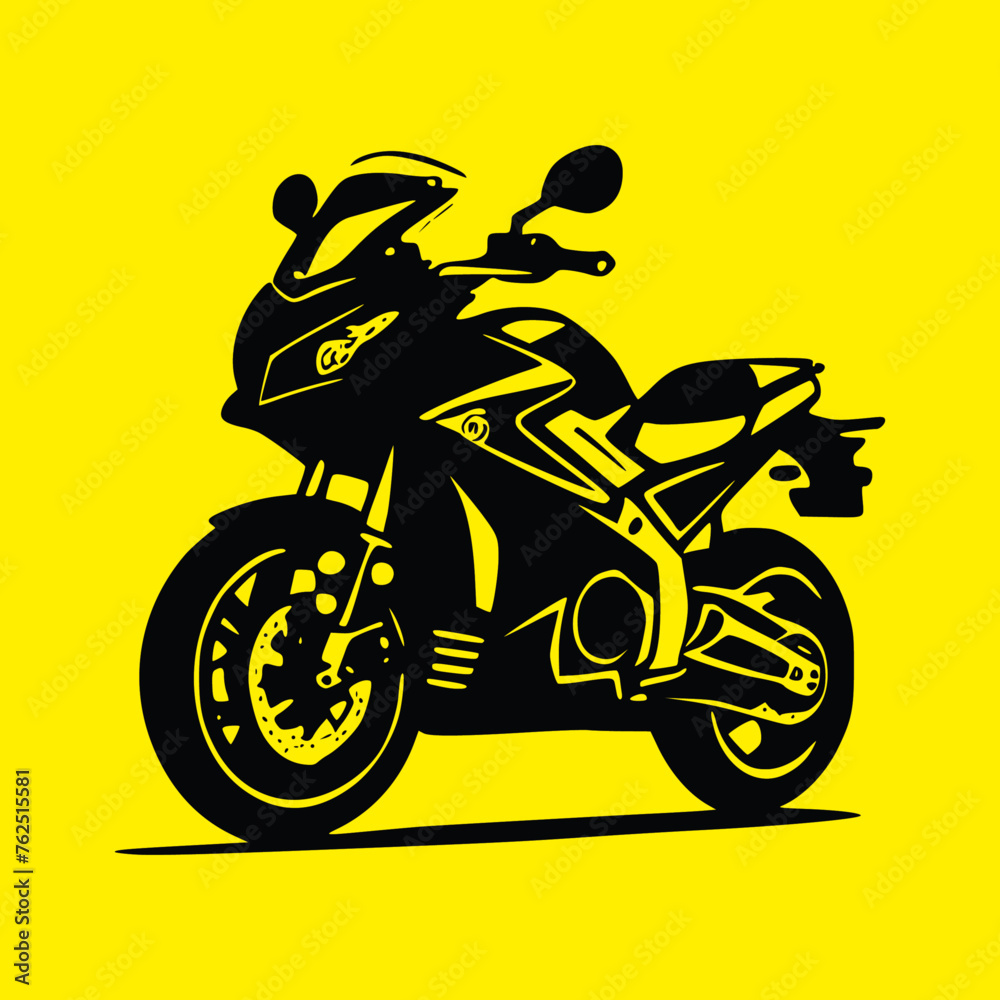 Obraz premium motorcycle on a black background