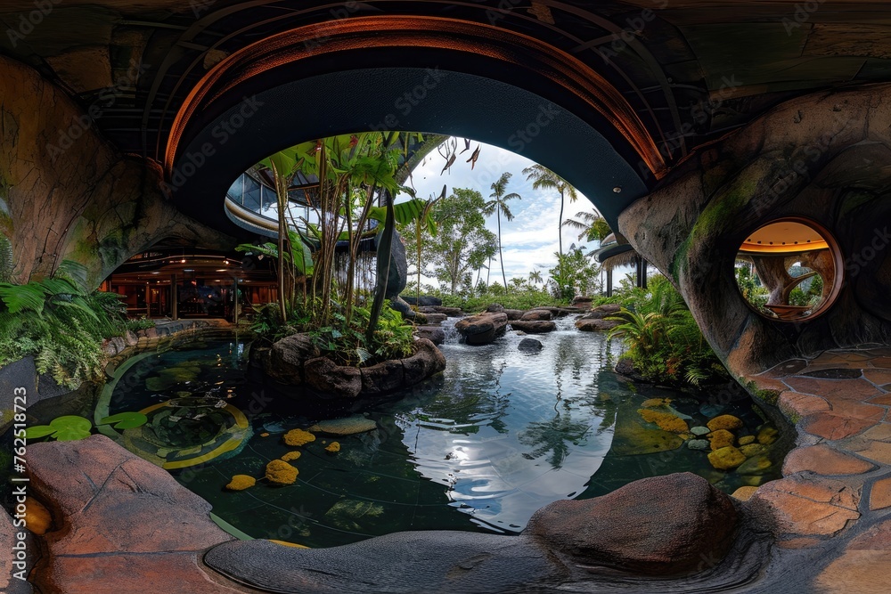 View Of A Captivating Scene in fisheye lens