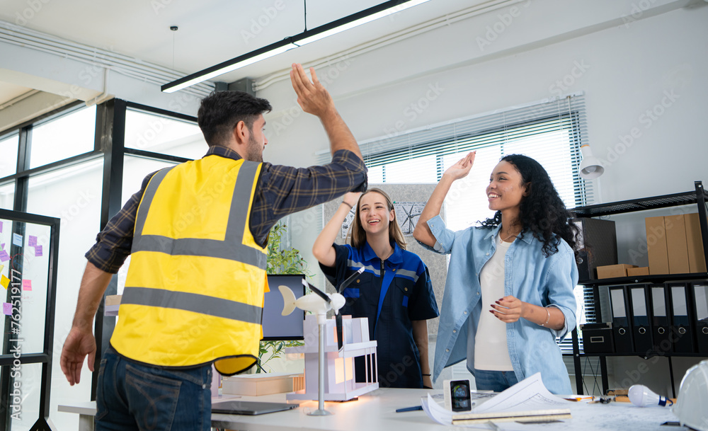 Engineers, architects, and designers collaborate to design a building that employs natural energy. Engineers, architects, and designers collaborate to design a building that employs natural energy.
