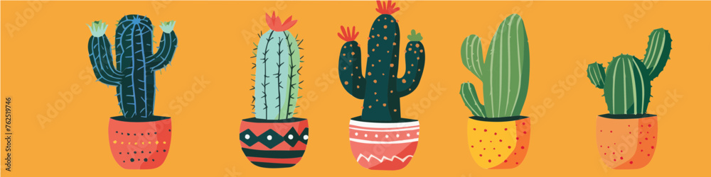 Colorful cactus plants Colorful cactus plants