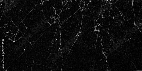 Texture of broken glass on a black background. stock image