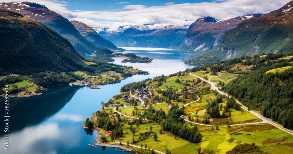 The Majestic Beauty of Norway's Landscapes Seen from the Sky